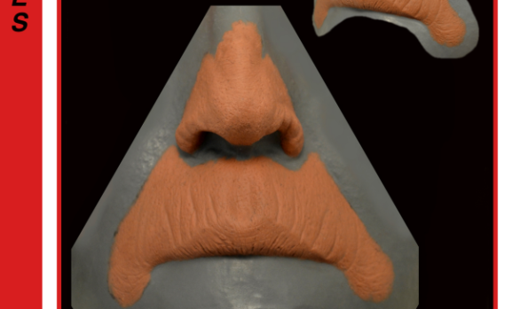 ZM1 - zombie nose & upper lip