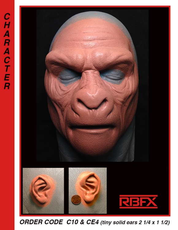 C10 & CE4 - ape/ gorilla face & ears