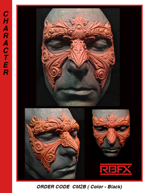 CM2B ( Color- Black) - masquerade mask/ filigree