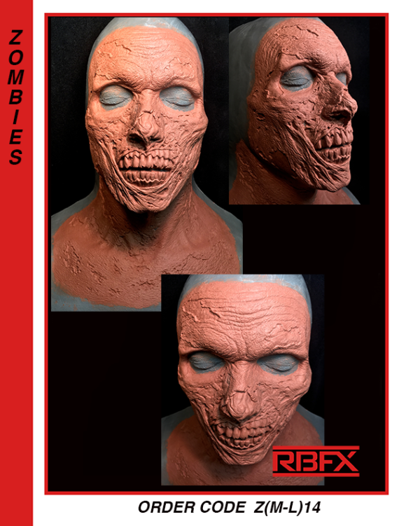 Z(M-L)14 - zombie/ corpse/ mummy face & neck