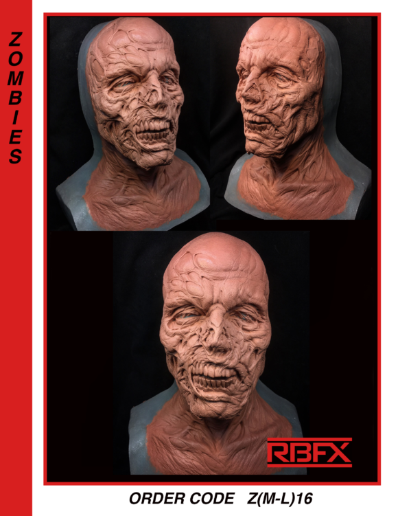 Z(M-L)16 - zombie/ corpse/ mummy face & neck