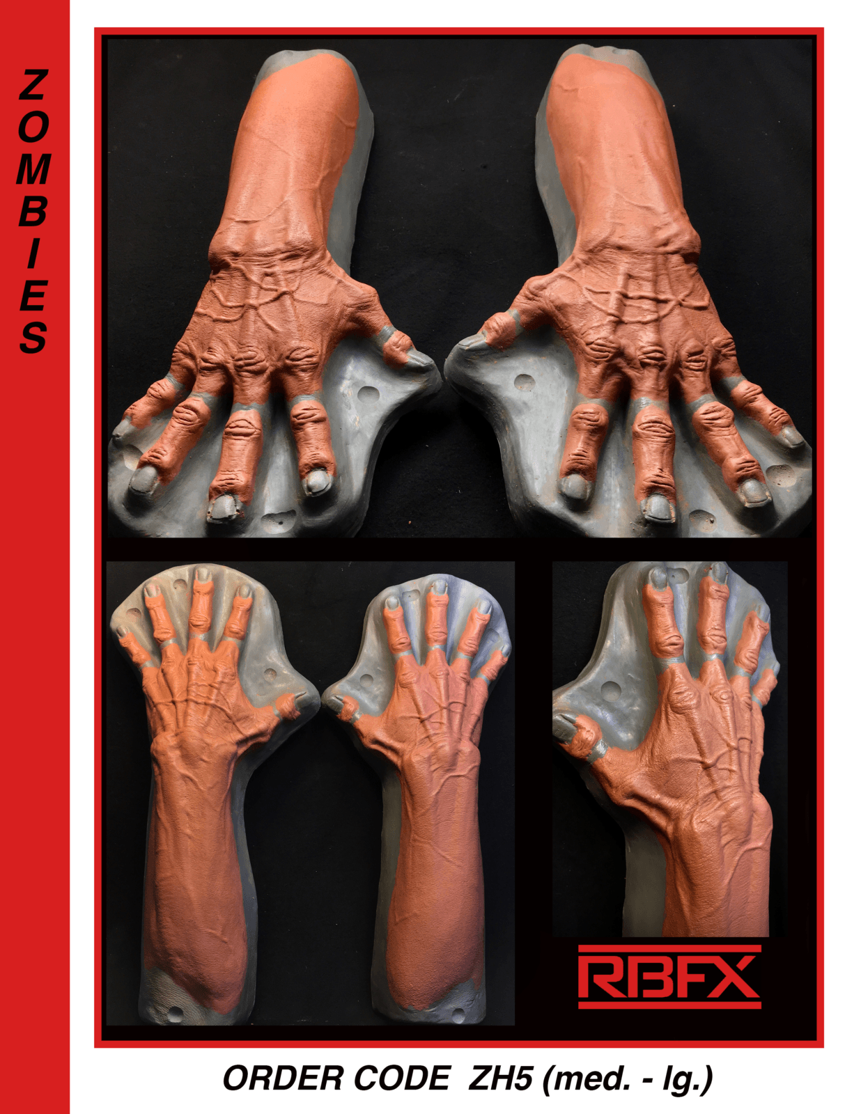 ZH5 – zombie/ monster/ frankenstein hands | RBFX Studio