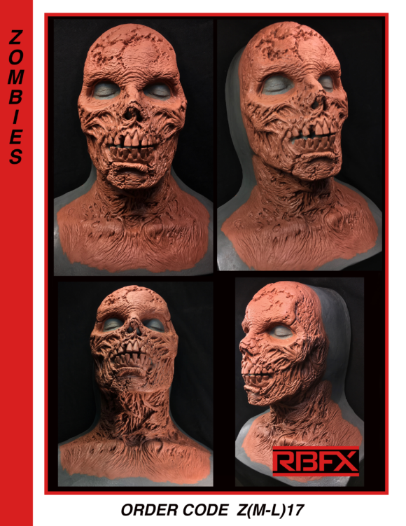 Z(M-L)17 - zombie/ corpse/ mummy face & neck