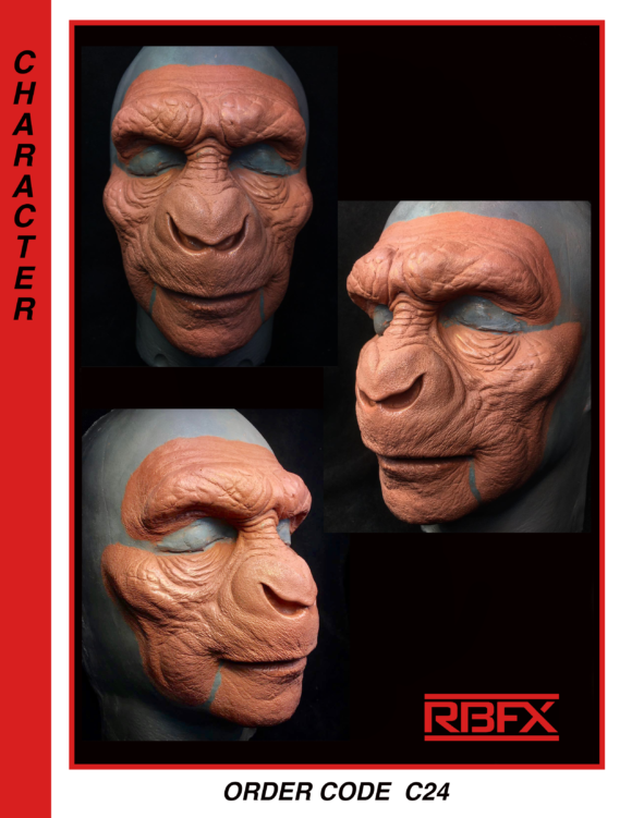 C24 - chimp/ monkey face