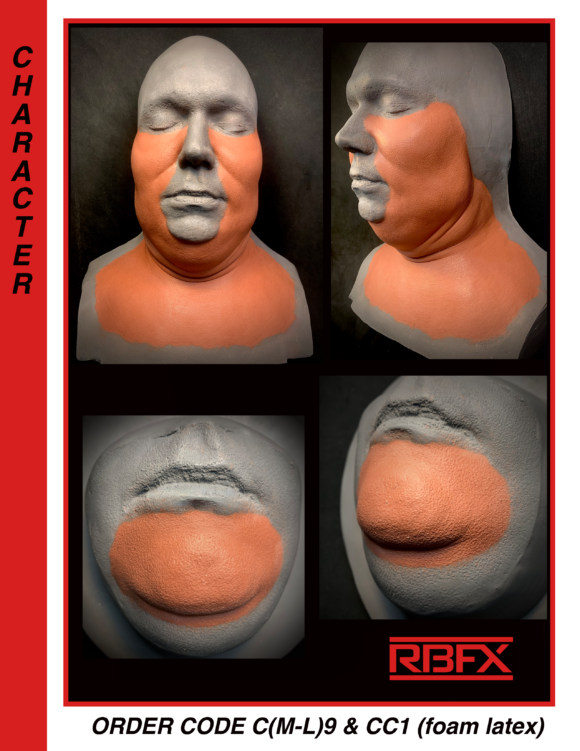 C(M-L)9 & CC1 - MALE CHUBBY CHEEK & NECK WRAP