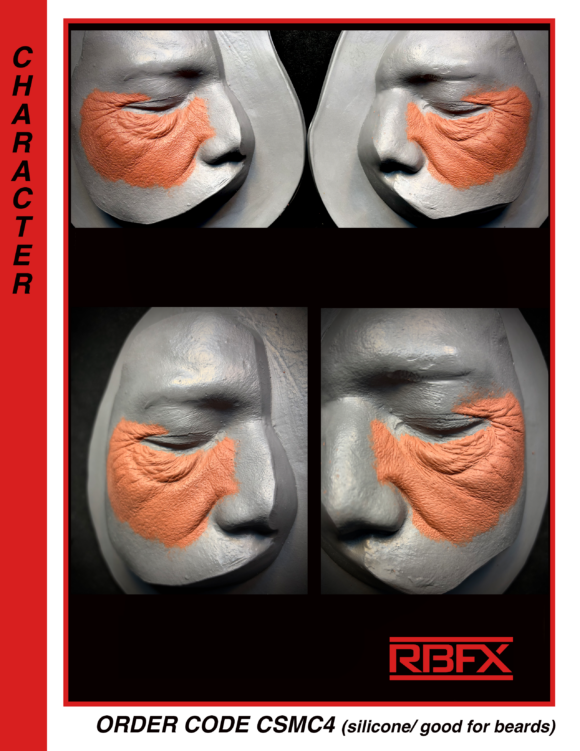 CSMC4 - Silicone/ Old Age/ Cheeks/Good For Beards