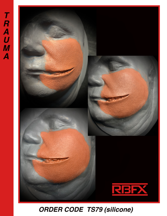 TS79 - Silicone Cut Left Cheek