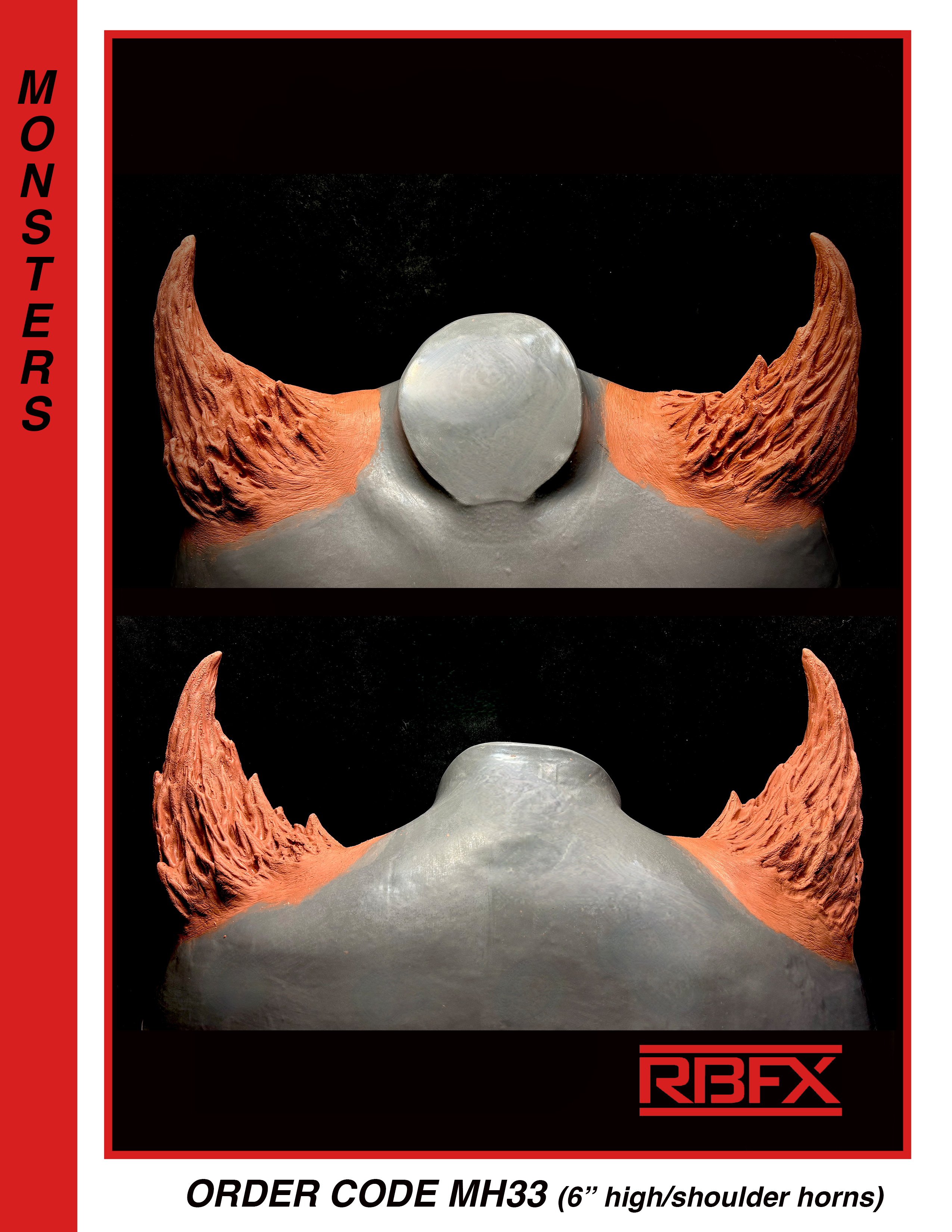 MH33 – Shoulder Horns/ Demon/Monster/Creature/ Insect – w/ Vacuform ...