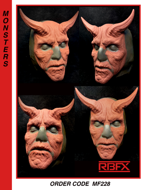 MF228 (w/ vacuform)- Foam Latex/ Demon/ Satan/ Monster/ Creature/ Alien